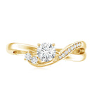Certified 5 MM Lab Grown Diamond Proposal Ring For Women Lab - ( EF-VS ) - Rosec Jewels