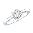 Rosec Jewels-5 MM Certified Lab Grown Diamond Solitaire Promise Ring