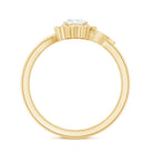 Certified 5 MM Lab Grown Diamond Floral Engagement Ring Lab - ( EF-VS ) - Rosec Jewels