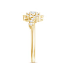 Certified 5 MM Lab Grown Diamond Nature Inspired Engagement Ring Lab - ( EF-VS ) - Rosec Jewels
