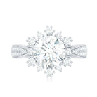 Certified 2 Carat Lab Grown Diamond Non Traditional Engagement Ring Lab - ( EF-VS ) - Rosec Jewels