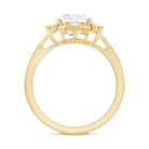 2 Carat Lab Grown Diamond Non Traditional Engagement Ring with IGI Certificate Lab - ( E-VS1 ) - Rosec Jewels