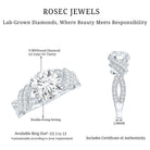 Rosec Jewels-8 MM Solitaire Lab Grown Diamond Non Traditional Engagement Ring