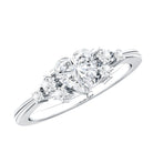 Lab Grown Diamond 6 MM Heart Shaped Engagement Ring Lab - ( EF-VS ) - Rosec Jewels