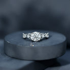 2 Carat Lab Grown Diamond Twisted Vine Engagement Ring Lab - ( EF-VS ) - Rosec Jewels