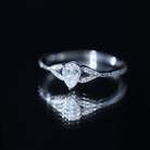 Lab Grown Diamond Teardrop Split Shank Engagement Ring Lab - ( EF-VS ) - Rosec Jewels