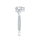 Lab Grown Diamond Teardrop Split Shank Engagement Ring Lab - ( EF-VS ) - Rosec Jewels