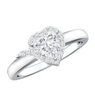 Rosec Jewels-Certified Heart Shape Lab Grown Diamond Engagement Ring