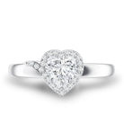 Rosec Jewels-Certified Heart Shape Lab Grown Diamond Engagement Ring