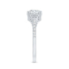 8 MM Lab Grown Diamond Retro Engagement Ring Lab - ( EF-VS ) - Rosec Jewels