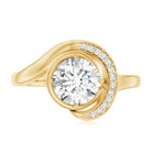 Rosec Jewels-7 MM Lab Grown Diamond Unique Engagement Ring For Her