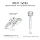 Rosec Jewels-Certified Lab Grown Diamond 8MM Classic Engagement Ring