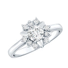 Certified Lab Grown Diamond Nature Engagement Ring Lab - ( EF-VS ) - Rosec Jewels