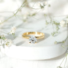 Lab Grown Diamond 1 Carat Engagement Ring For Women Lab - ( EF-VS ) - Rosec Jewels