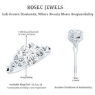Certified 8 MM Round Lab Grown Diamond Celtic Engagement Ring Lab - ( EF-VS ) - Rosec Jewels