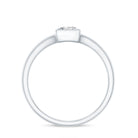 Certified Lab Grown Diamond 5 MM Solitaire Promise Ring Lab - ( EF-VS ) - Rosec Jewels
