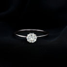 Rosec Jewels-Lab Grown Diamond 6 MM Round Cut Engagement Ring