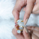 Rosec Jewels-Peg Headset Lab Grown Diamond 2 Carat Engagement Ring