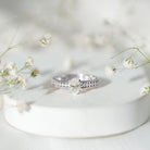 Certified 5X7 MM Oval Lab Grown Diamond Vintage Inspired Engagement Ring Lab - ( EF-VS ) - Rosec Jewels