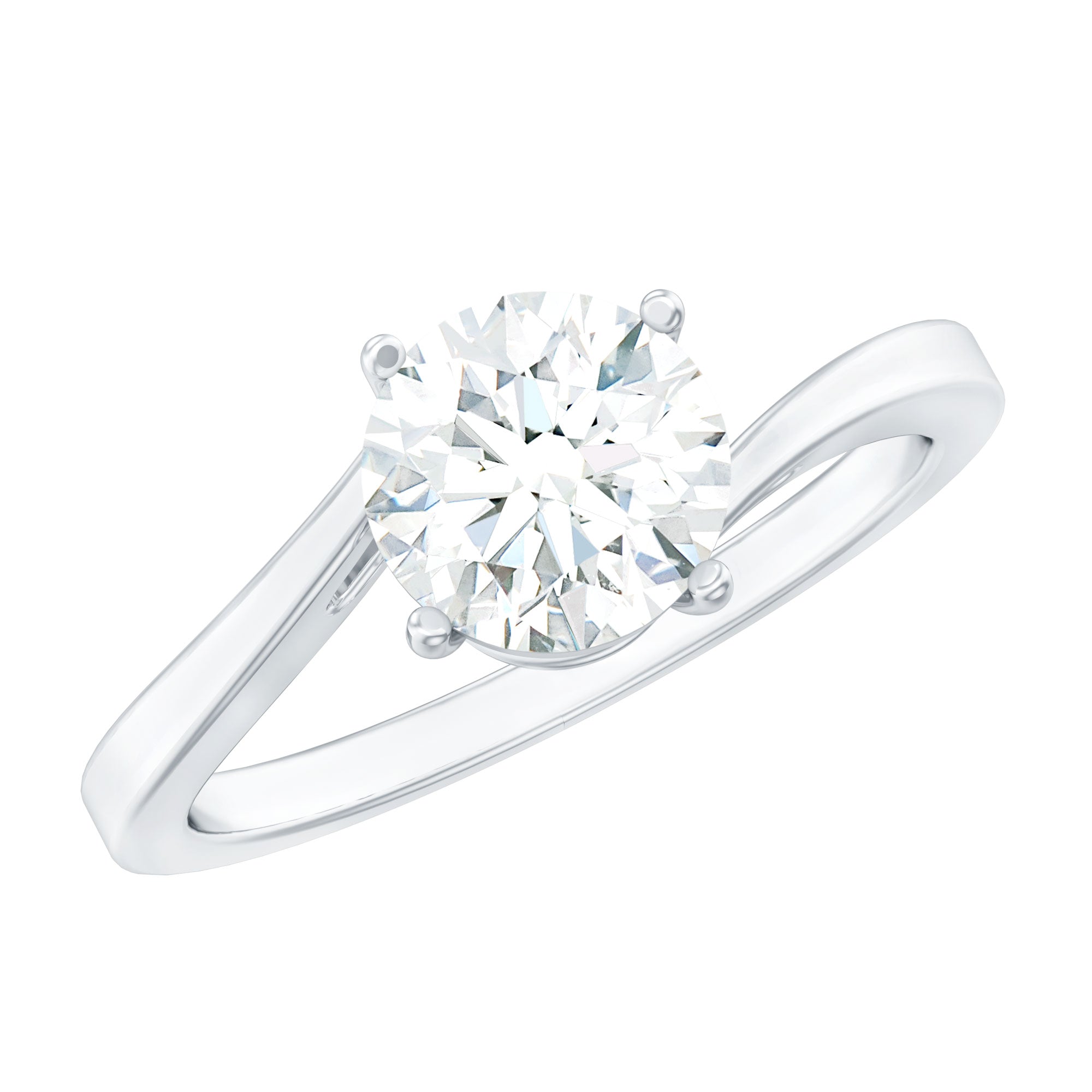 1 Carat Lab Grown Diamond Bypass Engagement Ring