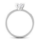 Certified 7 MM Lab Grown Diamond Heart Engagement Ring Lab - ( EF-VS ) - Rosec Jewels
