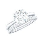 Rosec Jewels-Certified 8 MM Lab Grown Diamond Solitaire Wedding Ring Set