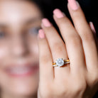 Rosec Jewels-Certified 8 MM Lab Grown Diamond Solitaire Wedding Ring Set