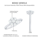 Rosec Jewels-Lab Created Diamond Flower Engagement Ring for Her