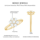 Rosec Jewels-Lab Created Diamond Flower Engagement Ring for Her