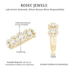 Rosec Jewels-Certified Lab Created Diamond Wedding Band Ring