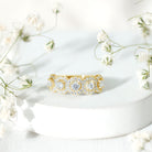 Certified Lab Created Diamond Wedding Band Ring Lab - ( EF-VS ) - Rosec Jewels
