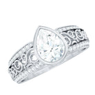 Rosec Jewels-Certified Lab Created Diamond Antique Engagement Ring for Women