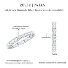 Rosec Jewels-Lab Created Diamond Full Eternity Band Ring for Women