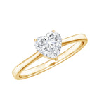 1 Carat Diamond Heart Ring For Women Lab - ( EF-VS ) - Rosec Jewels