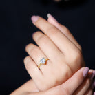 1 Carat Diamond Heart Ring For Women Lab - ( EF-VS ) - Rosec Jewels