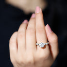 Rosec Jewels-Certified Lab Diamond 8 mm Round Engagement Ring With 6 Prong