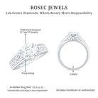 Rosec Jewels-Certified 7 MM Lab Grown Diamond Celtic Design Engagement Ring