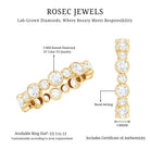 Rosec Jewels-Lab Grown Diamond Bezel Set Wedding Band