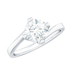 Rosec Jewels-Lab Grown Diamond Engagement Ring With Diagonal 4 Prongs