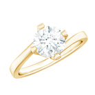 Rosec Jewels-Lab Grown Diamond Engagement Ring With Diagonal 4 Prongs