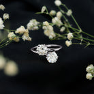 Rosec Jewels-Certified Lab Created Diamond Moi Et Toi Engagement Ring for Women