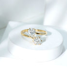 Rosec Jewels-Certified Lab Created Diamond Moi Et Toi Engagement Ring for Women