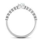 Certified Lab Grown Diamond Simple Solitaire Ring Lab - ( EF-VS ) - Rosec Jewels