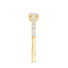 Certified Lab Grown Diamond Simple Solitaire Ring Lab - ( EF-VS ) - Rosec Jewels