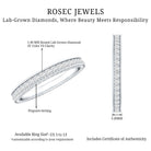 Certified Lab Created Diamond Wedding Bands for Women Lab - ( EF-VS ) - Rosec Jewels