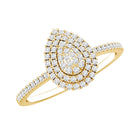 Rosec Jewels-Lab Grown Diamond Pear Shaped Engagement Ring for Her