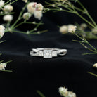 Rosec Jewels-Lab Grown Diamond Three Stone Promise Ring With Split Shank