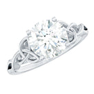 Rosec Jewels-Certified Celtic Knot Lab Grown Diamond Round Engagement Ring