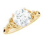 Rosec Jewels-Certified Celtic Knot Lab Grown Diamond Round Engagement Ring