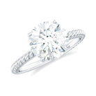 Rosec Jewels-2 Carat Lab Grown Diamond Engagement Ring With Twisted Rope